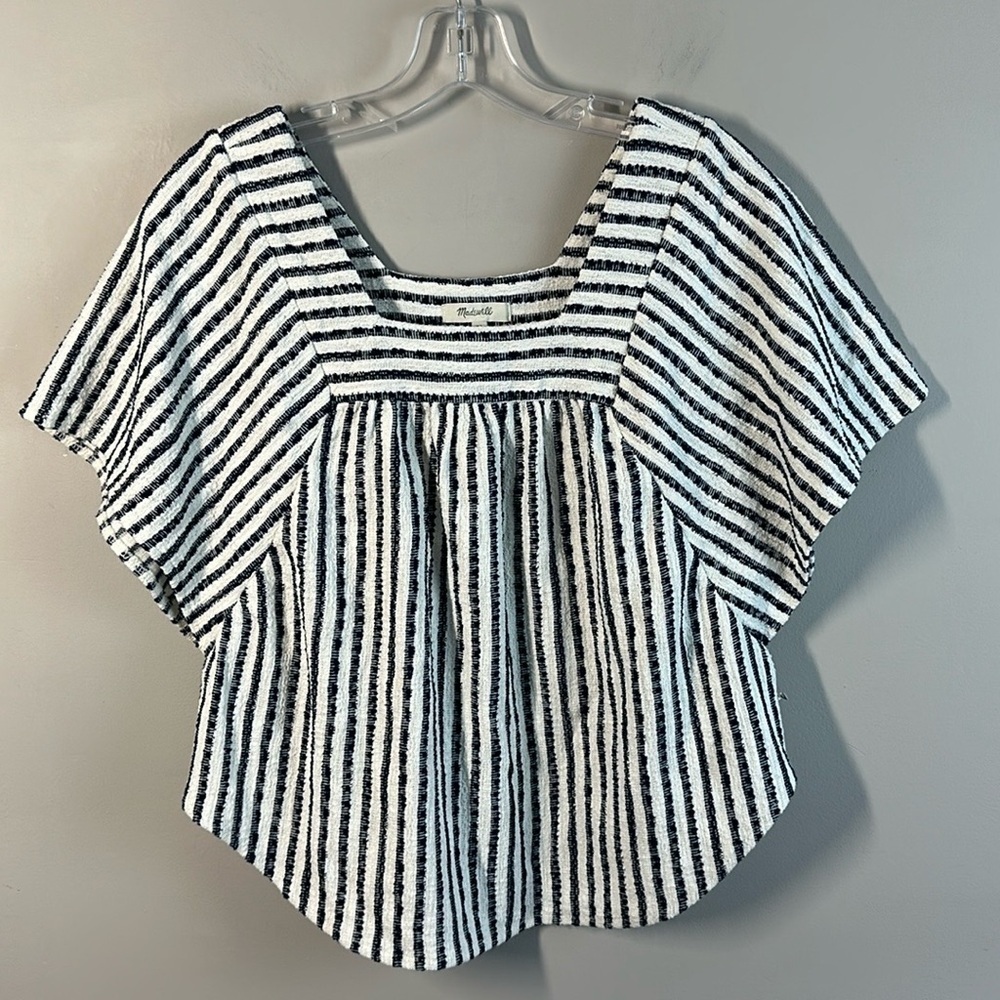 Madewell Texture & Thread Butterfly Top in Isley Stripe Top Size XS - Picture 4 of 13